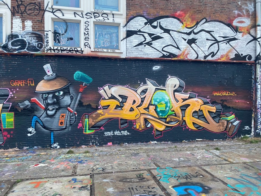 blok, ndsm, graffiti, amsterdam